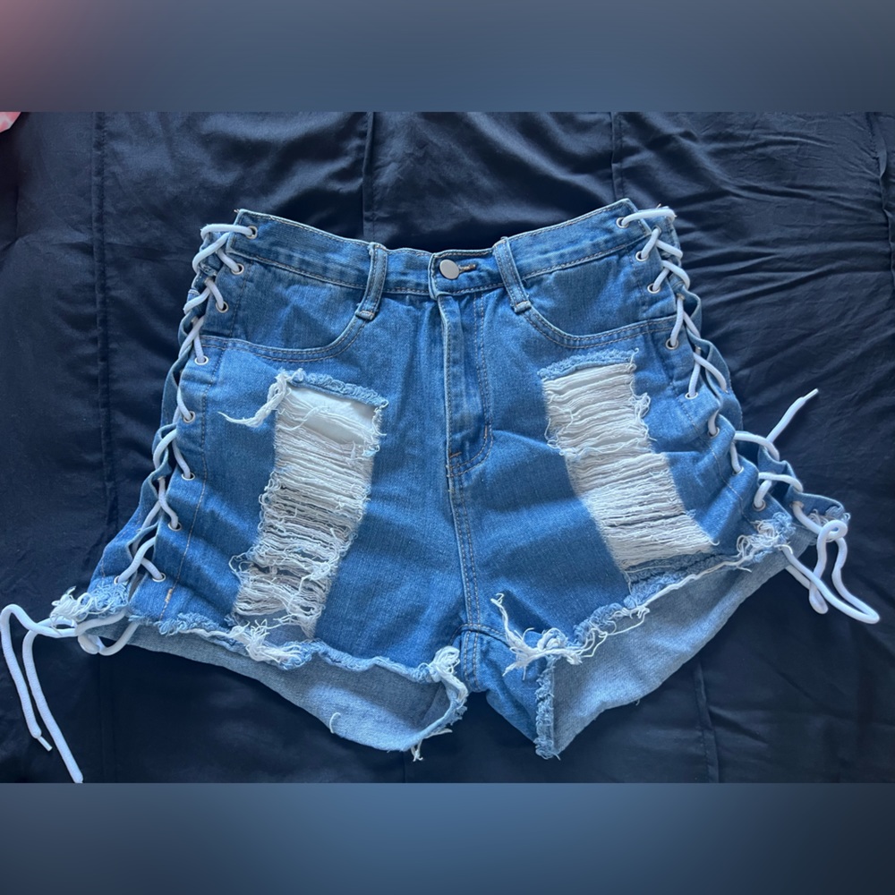 High Waisted Jean Shorts